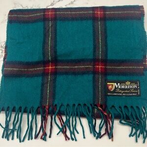 Morrison 100% LAMBSWOOL Plaid Wool Scarf